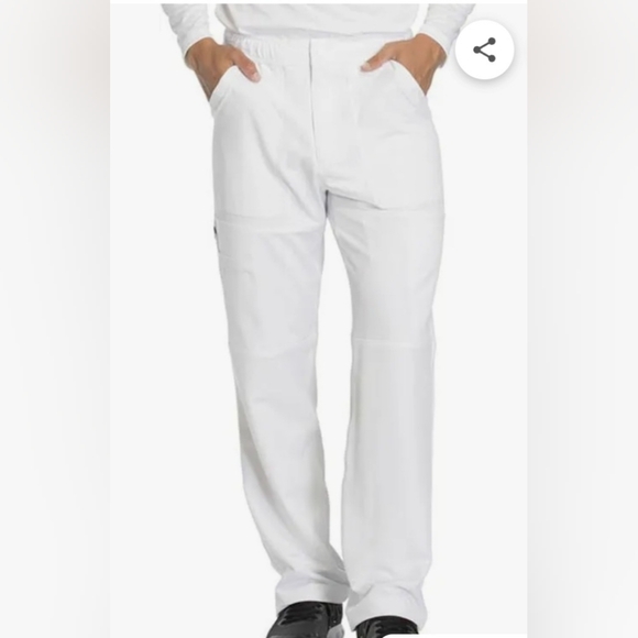 Dickies Men's White Cargo Scrub Pants - Picture 1 of 5